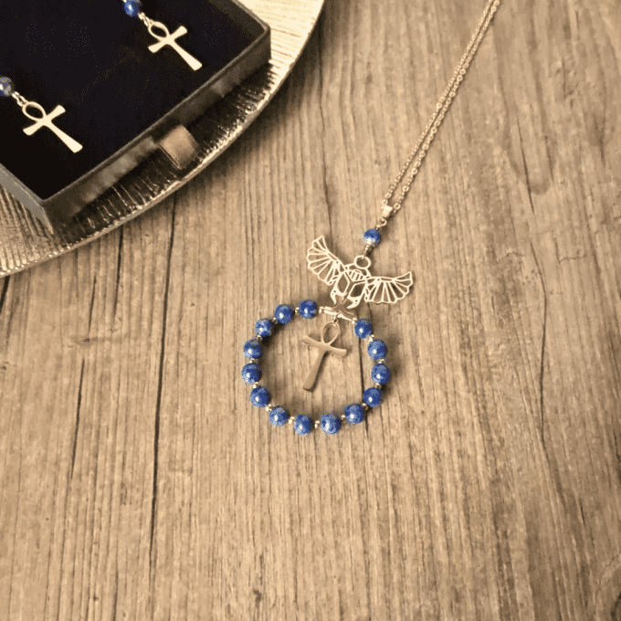 Parure Gizeh - Lapis-lazuli